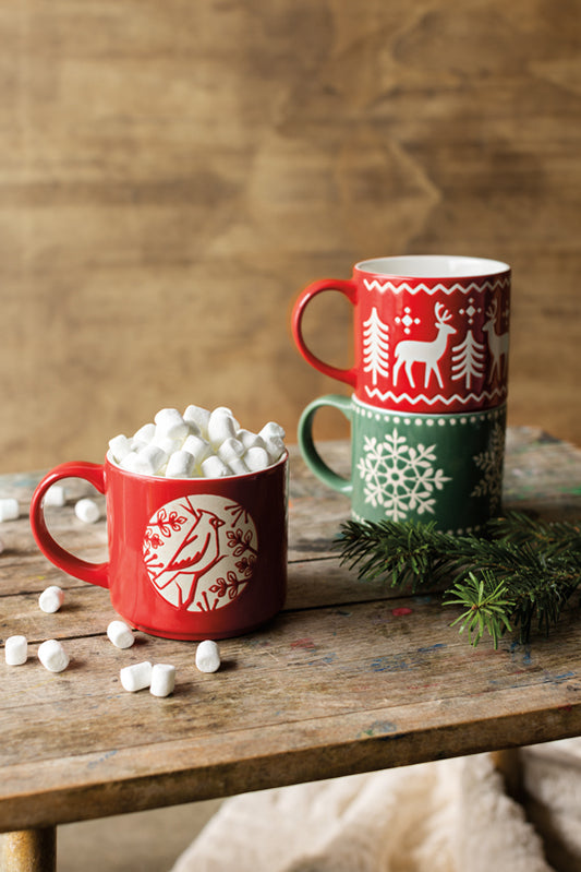 Good Tiding Snowflake Stacking Mug