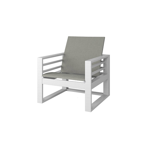 3-PC Palermo Sling Sofa & 2 Club Chairs, Slate/White