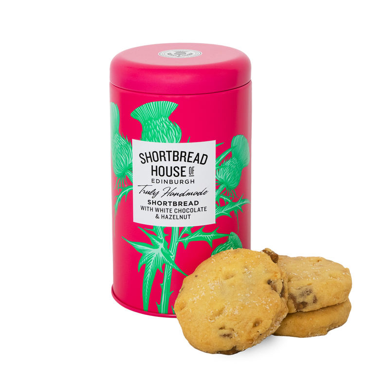 Shortbread House of Edinburgh White Chocolate & Hazelnut Tin