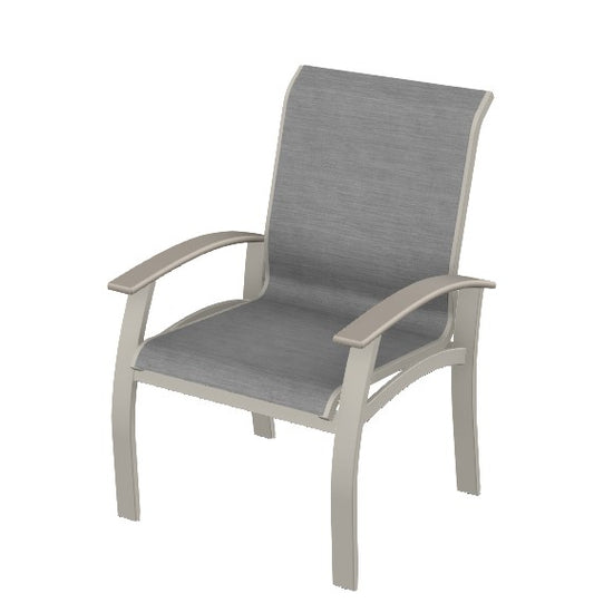 Belle Isle Sling Arm Chair - Collect Charcoal/Warm Grey