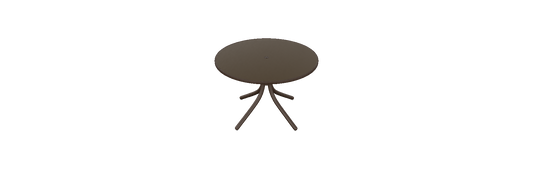 5-PC Cascade 42" Round Table w/ 4 Soho Stacking Arm Chairs