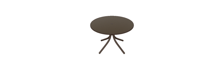 5-PC Cascade 42" Round Table w/ 4 Soho Stacking Arm Chairs