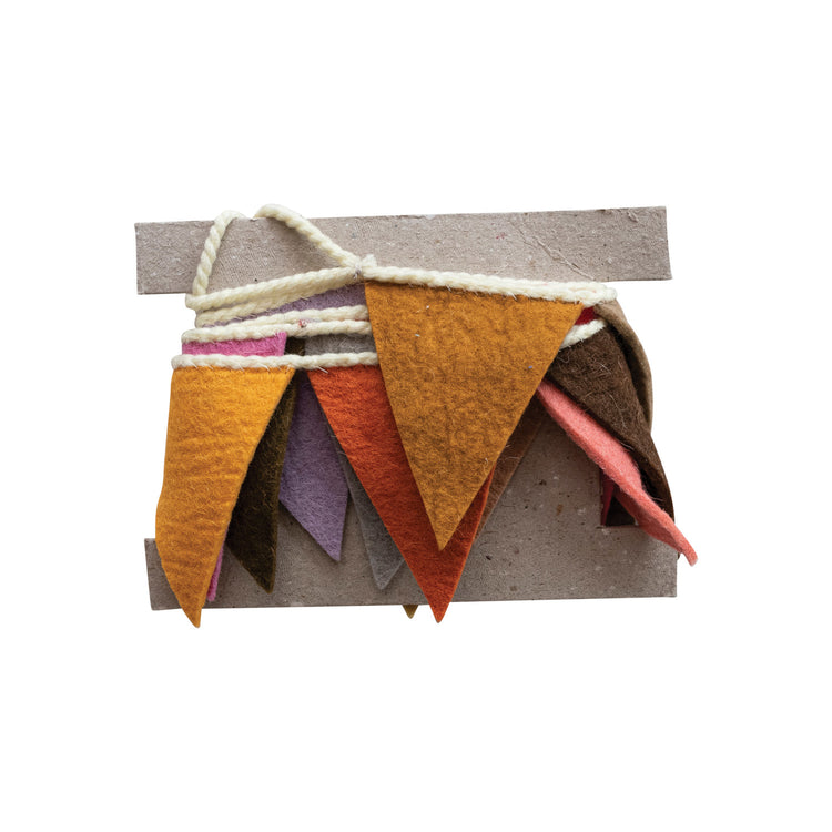 Handmade Wool Felt Pennant Garland