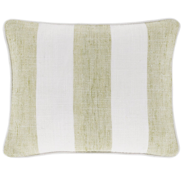 Awning Stripe Soft Green 16'' X 20'' Lumbar Pillow