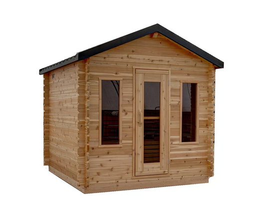 8' Red Cedar Classic Cabin Sauna