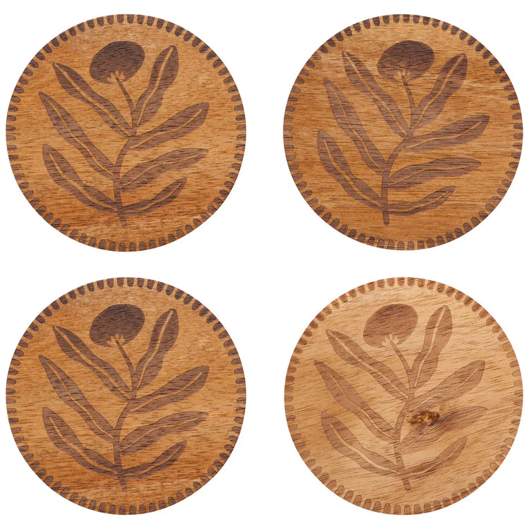 Set of 4 Entwine Engraved Coasters