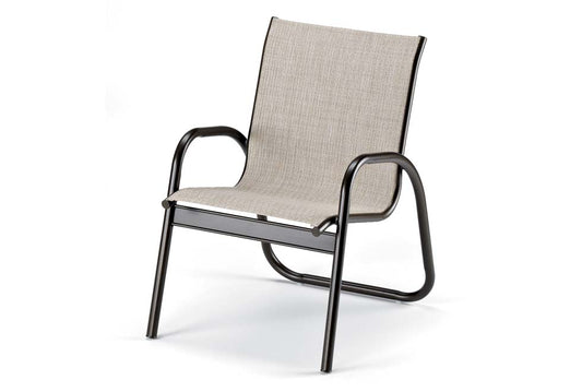 Gardenella Stackable Arm Chair, Black/Titanium