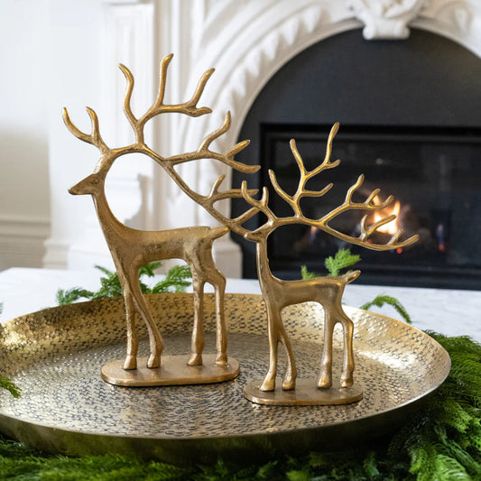 Large Modern Reindeer, Gold