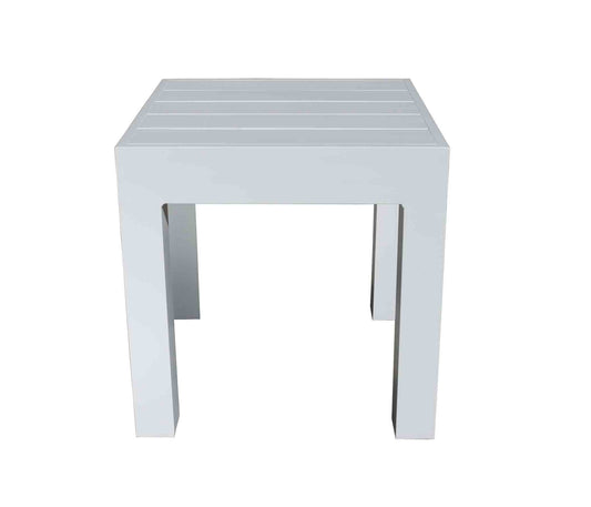 Gramercy 19.5″ Square Side Table, White