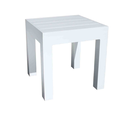 Gramercy 19.5″ Square Side Table, White