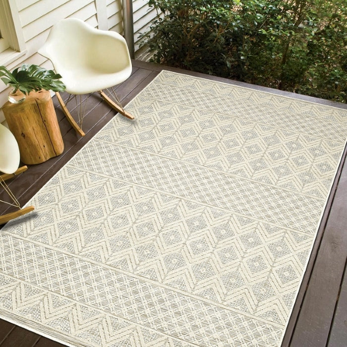 5 X 7 Odessa Ivory Indoor/Outdoor Rug