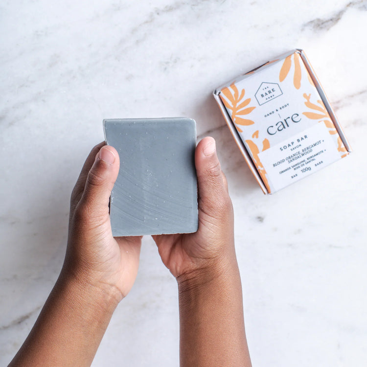 Hand + Body Bar Soap: Blood Orange, Bergamot + Sandalwood