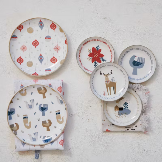 5" Round Stoneware Plate