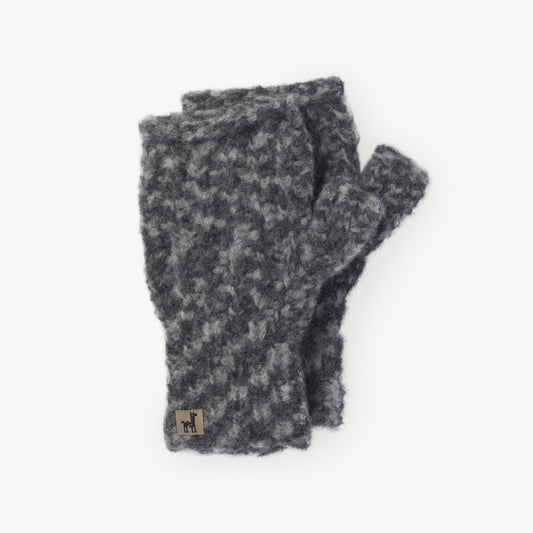 Luxe Hand-Knit Alpaca Hand Warmers, Stone