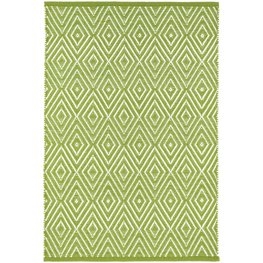 Diamond Sprout/White 5X8 Area Rug Indoor/Outdoor