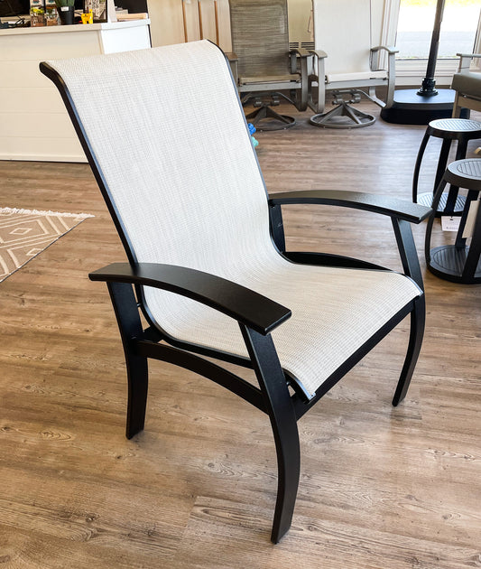 Belle Isle Sling Arm Chair - Black/Amalfi