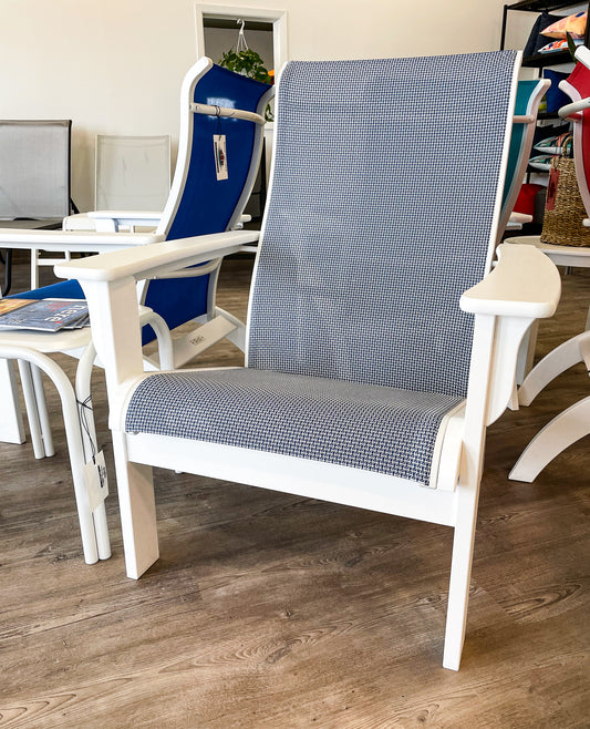 Adirondack Chat Arm Chair Breeze/Snow