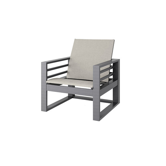 3-PC Palermo Sling Sofa & Club Chairs, Pebble/Graphite