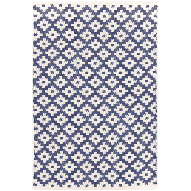 Samode Denim/Ivory 6X9 Area Rug Indoor/Outdoor