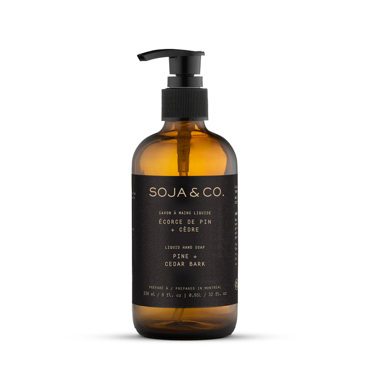 SOJA&CO. Liquid Hand Soap: Pine & Cedar Bark