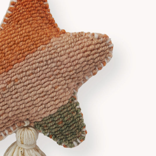 Vintage Hand Embroidered Ornament, Star